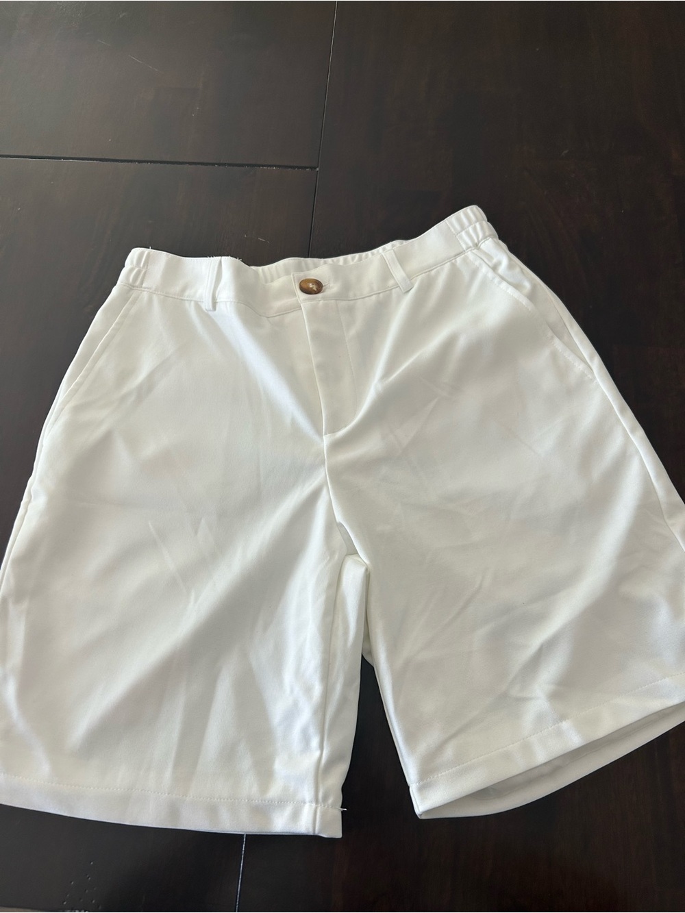 NFINITY White Flat-Front Men's Shorts